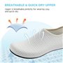 IceUnicorn Chaussures Aquatiques Unisexe Chaussures de Trail Running(096 Beige, 42/43EU)
