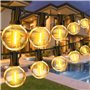 Vanranger Guirlande Lumineuse Exterieur Led 45M: G40 Guirlandes Guinguette Exterieure 150FT IP44 Étanche Ampoule pour Jardin Ter