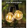 Vanranger Guirlande Lumineuse Exterieur Led 45M: G40 Guirlandes Guinguette Exterieure 150FT IP44 Étanche Ampoule pour Jardin Ter
