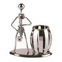 Alletechplus Métal Art Crafts crayon et Pen Holder Display – décoratifs pour saxophone Thème Bureau d'organiseur