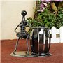 Alletechplus Métal Art Crafts crayon et Pen Holder Display – décoratifs pour saxophone Thème Bureau d'organiseur