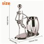 Alletechplus Métal Art Crafts crayon et Pen Holder Display – décoratifs pour saxophone Thème Bureau d'organiseur