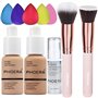 PHOERA Fond de Teint Couvrant Et Face Primer Liquide Couverture Complète Foundation Correcteur