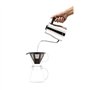 MELIOR Cafetiere, filtre permanent maille inox, 5 tasses, 0.6 l