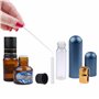 Tubes d'inhalateur - Aluminium et Verre - l'utilisation d'aromathérapie à l'huile Essentielle de Bricolage - 5 Tubes inhalateurs