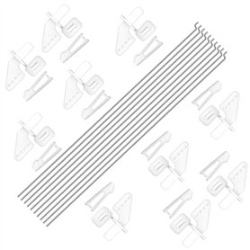 WMYCONGCONG Lot de 10 tiges de poussée en Acier de 1