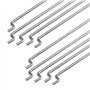WMYCONGCONG Lot de 10 tiges de poussée en Acier de 1,2 x 210 mm + 10 Klaxons de Micro contrôle en Nylon 21 x 11 mm 4 Trous pour 