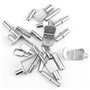 TOVOT Kit d'assortiment de 100 broches d'étagère 4 styles supports d'étagères pour Meuble Armoire Placard Etagère