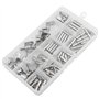 TOVOT Kit d'assortiment de 100 broches d'étagère 4 styles supports d'étagères pour Meuble Armoire Placard Etagère