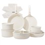 JEETEE Batterie de Cuisine Antiadhésive 19 Pcs