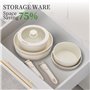 JEETEE Batterie de Cuisine Antiadhésive 20 Pcs, Sets de Poêles et Casseroles avec Poignée Amovible, Ensemble de Cuisine pour Cam