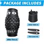 OUXI 20x4.0 Fat Tire Tube, Fat Tire Résistant à la Crevaison avec Chambre à air, Pneu de Remplacement VTT Pliable, Pneu Fat Bike