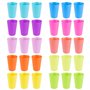 30 pcs Gobelets en plastique coloré réutilisables Gobelets en plastique pour anniversaires et fêtes，260ml Verres en plastique so