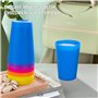 30 pcs Gobelets en plastique coloré réutilisables Gobelets en plastique pour anniversaires et fêtes，260ml Verres en plastique so