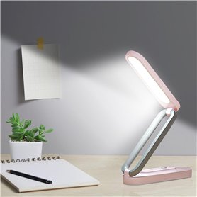 Nizirioo Lampe de bureau LED sans fil pliable - Lampe de table à intensité variable avec 3 niveaux de luminosité - Lampe de tabl