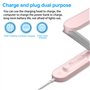 Nizirioo Lampe de bureau LED sans fil pliable - Lampe de table à intensité variable avec 3 niveaux de luminosité - Lampe de tabl