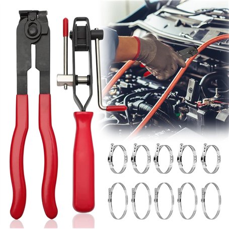 WANDGU Pinces à outils pour manchons d'essieu : ensemble de 12 colliers de serrage