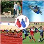 Sporgo Lot de 4 sifflets à main : sifflets de sport avec cordon tour de cou, sifflets à main pour cours de sport, sifflets d'urg