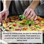 Pelle à Pizza: Pelle Pizza Perforée 6 Pouces avec Poignée Amovible Pelle a Tarte Spatule Pizza 80 cm, Résistant Aux Hautes Tempé