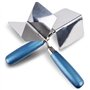 TOATELU Truelle d'angle Inoxydable: 2 pièces Truelle d'angle 80 x 60 mm, Truelle de plâtrier et de Remplissage d'angle avec poig