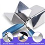 TOATELU Truelle d'angle Inoxydable: 2 pièces Truelle d'angle 80 x 60 mm, Truelle de plâtrier et de Remplissage d'angle avec poig