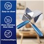 TOATELU Truelle d'angle Inoxydable: 2 pièces Truelle d'angle 80 x 60 mm, Truelle de plâtrier et de Remplissage d'angle avec poig