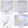 Nizirioo Flash Néon LED pour Décoration Murale : Lightning Bolt avec Lumière Rose et Bleue - Panneau Néon pour Chambre, Bars, Fê