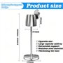Grand Support de Cendrier en Acier Inoxydable avec Couvercle
