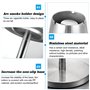 TOATELU Cendrier Sur pied Réglable,Hauteur Extensible de 34à68 cm, Grand Support de Cendrier en Acier Inoxydable avec Couvercle 
