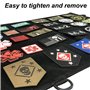 HOMURY Panneau de Brassage Tactique Militaire Planche du Support De Patch Pliable avec Crochet et Boucle, Moral Panel Display Pa