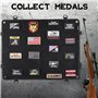 HOMURY Panneau de Brassage Tactique Militaire Planche du Support De Patch Pliable avec Crochet et Boucle, Moral Panel Display Pa