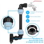 LustLocke Robinet Cuve 1000L Plastique Fileté 3/4", Robinet pour Cuve De 1000 litres en Laiton pour Récupérateur d'eau De Pluie,