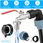 IBC Robinet à col de Cygne,Gtuzkheu Adaptateur de Réservoir IBC Robinet Cuve,Raccord Cuve 1000 litres,Adaptateur IBC 3/4" pour R