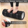 TNOMSNO Rouleau de Massage, Rouleau Massage Foam Roller, Rouleau Massage Dos pour Massage Profond des Muscles, 33 x 14cm