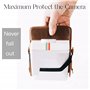 HelloHelio Sacoche Vintage pour Appareil Photo Polaroid Onestep+/Now+ Bluetooth Connected Instant Film Camera (étui Marron)