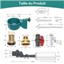 MASTERFUN Abreuvoir Poules Automatique DIY avec 8 Bols, 8 Tube en T, Flotteur Filtré Contrôlé, 1 Ruban Étanche, 2 Scies à Trou, 