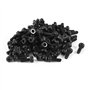 sourcingmap 100pcs M2x6mm Vis six pans creux tête hexagonale cylindrique moletée Boulon en acier inoxydable