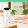 Distributeur de savon automatique 380 ml - Fixation murale - Avec capteur infrarouge - Fixation murale - Sans contact - Sans per