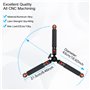 Koolehaoda Mini trépied avec 1/4 et 3/8" Vis Monter, Universel Monopode Base de Soutien Unipod Pieds de Soutien pour Caméras DSL