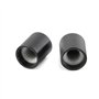 CENPEK Sourcingmap Lot de 10 boutons de potentiomètre en métal noir 6 mm Diamètre 10 mm Hauteur 15 mm