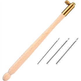 CENPEK Crochet à tambour avec 3 aiguilles (0