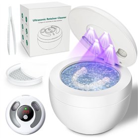 Appareil de nettoyage à ultrasons 45 000 Hz avec nettoyeur de prothèses dentaires UV