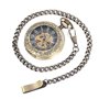 Infinite U Mécanique à Remontage Automatique Lumineux Montre de Poche Mécanique Style de Steampunk Squelette Creux en Acier Pend