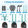Younik Switch 2 Sports Accessoires, Ensemble 11 en 1 Switch 2 Sports avec Clubs de Golf, Raquettes de Tennis, Epées, Poignées J-