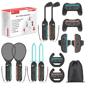 innoAura 15 En 1 Kit d'Accessoire Switch 2 Sport avec Sac de Rangement