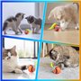 Jouet Interactif pour Chats 2025, Balle Automatique Intelligente avec Queue LED,Mouvements Aléatoires,Recharge USB,Jouet d'Intér
