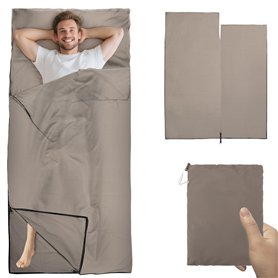 Drap de Sac de Couchage d'été - Beige - Sac à Viande