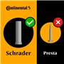Continental MTB Tube 66 cm Chambre à air Unisexe, Noir, [47-559->62-559] Lot de 2