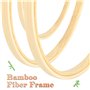 Lot de 6 tambours à broder en bambou – cercle broderie rond réglable en bois lisse, idéal pour DIY, déco et point de croix – tam