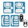Lot de 4 autocollants blancs antidérapants pour pieds de souris